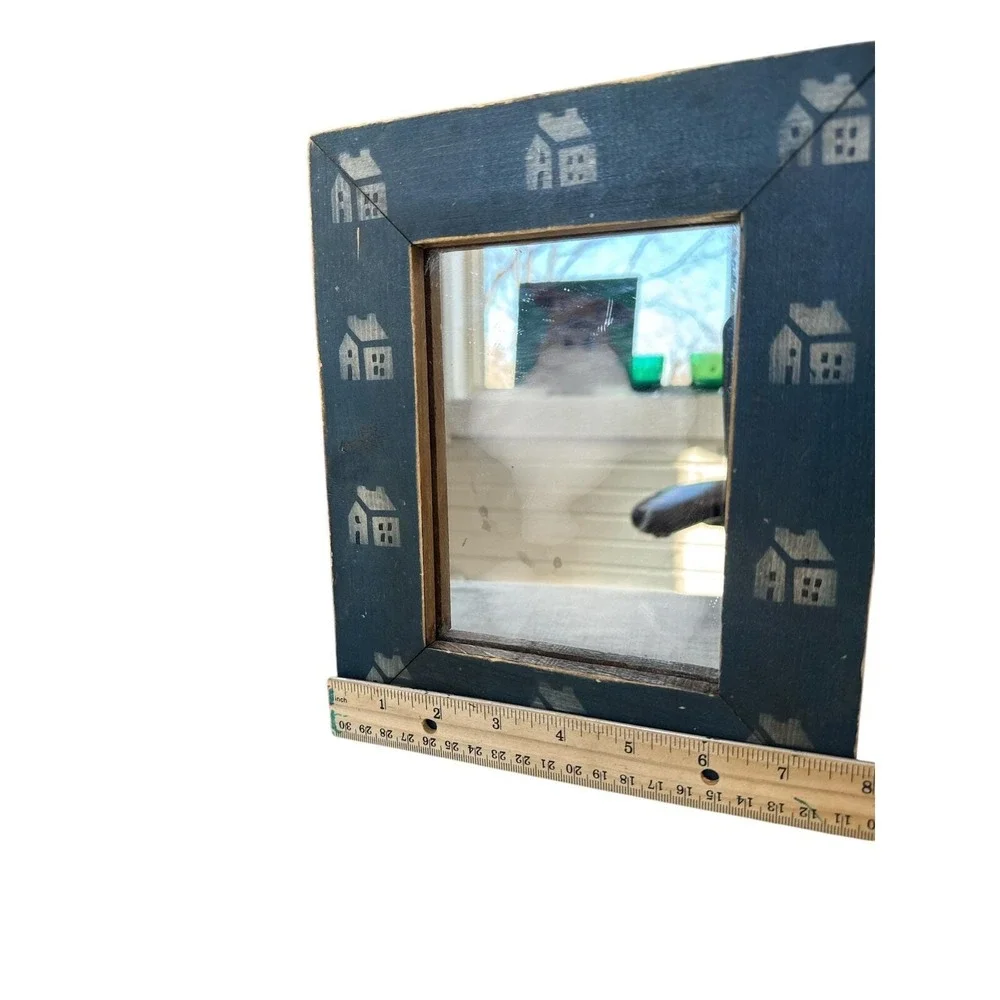 Vintage Cedar Creek Co Country Wooded Framed Mirror